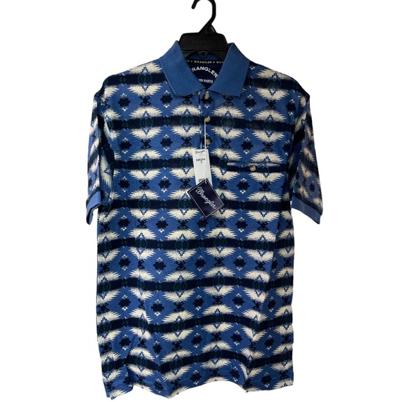 Sz S Vintage Wrangler Western Polo Shirt NWT - Picture 2 of 5